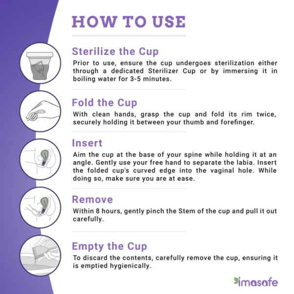 Imasafe™ Reusable Menstrual Cup - Image 4